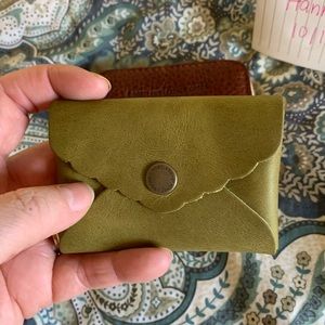 Portland Leather Goods mini daisy wallet in Anjou leather